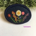 お花の刺繍ブローチ✴︎577