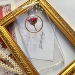 薔薇とパールのiphoneケース