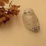 【1点もの】🌿白ふくろうの小さな置物🌿