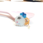 ＊森のひつじブローチ