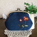 刺繍＊親子がま口財布＊