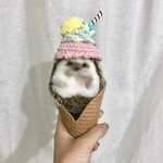 Lサイズアイス帽子、小動物用帽子