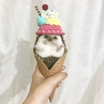 Lサイズアイス帽子、小動物用帽子