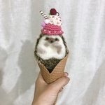 Mサイズ・アイス帽子、小動物用帽子