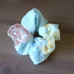 透け夏シュシュ4シックなブルー