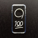 100ten whiteスマホケース