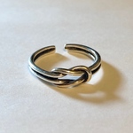 【silver925】結び目 シルバーリング フリーサイズ  