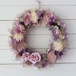 mauve pink wreathe