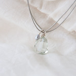 Clear Green Pendant（グリーンアメジスト×淡水パール）