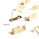 送料無料【6pcs プレートピアスS 】  高品質 パーツ 