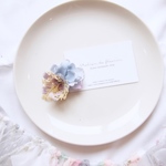for baby&kids *antique lace clip 【blue】 