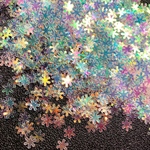【10g】レジン ネイル封入材 雪の結晶 ホワイト多彩反射 レジンパーツ 極薄 レジン封入 ネイルパーツ ホログラム