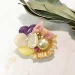 9Hg ミニブーケビジュー　ヘアゴム