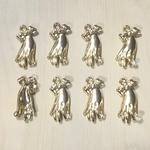 GOLD RIBBON HAND DESIGN CHARM
