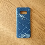 *受注製作*ミナペルホネン*choucho*ブルー×ホワイト*mina perhonen*iPhoneケース*iPhoneカバー*スマホケース*スマホカバー