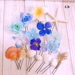 プレミアムA結婚式＊ウエディング＊ヘアアクセサリー＊貝殻フラワーUピンセット♡