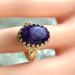 世界三大ヒーリングストーン・・高品質　チャロアイト  ring(フリーサイズ)