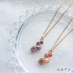 zigzagビジューネックレス