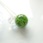 フォレストグリーンアクア水晶ネックレス