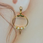 リーフのフープピアス・イヤリング・樹脂イヤリング㉑