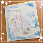 原画・月とアメル。。。