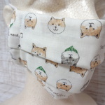 ハンドメイド♪プリーツマスク大人用柴犬