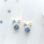 *3042*Star bijou earring／pierce（オーロラ＊ライトサファイヤ）