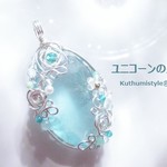 グリーンフローライト・ファセットカットペンダント（ワイヤージュエリー☆ワイヤーアクセサリー☆ワイヤーラッピング天然石ネックレス）