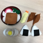 〈送料込み〉フェルト おままごと うどんセット おもちゃ たまご 卵