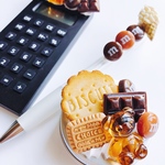 CANDY POP お菓子の3点セット 電卓&ボールペン&小物入れ  chocolate フェイクスイーツ