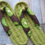 布ぞうり：鸚緑おうりょく24.5cm/fresh Kiwi