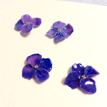 水彩紫陽花のイヤリング/ピアス