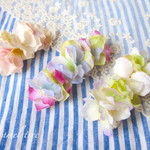 受注作成*あじさいのヘアバレッタ