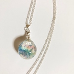 ☆雲レジン☆虹の架け橋空玉☆ペンダント