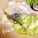 ベビー服♡80   White&GreenCheck《送料無料》