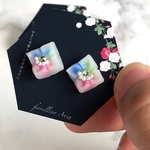 カラフルあじさい(ピアス)