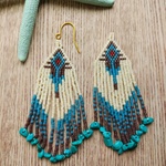 turquoise×native フリンジピアス