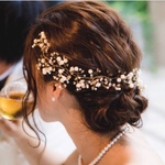 ◎◎◎小枝アクセサリー　結婚式　ウェディング　ベッドドレス　ヘッドパーツ　シンプル　新婦　花嫁　プレ花嫁　ヘアアクセ