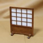 ミニチュア家具(1/12) つい立(チーク)