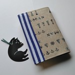 こんなの欲しかった！文庫サイズのブックカバー。ねこの🔖付き
