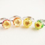 水中花のひと粒リング