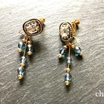 新作♡antique…2way earring Blue