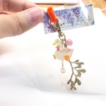 ＊flowerあひるのキーホルダー