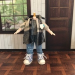 【オビツ11】ダメージジーンズとシャツセット