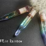 タンポポの綿毛＋Rainbow　in 試験管ネックレス　