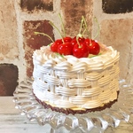 さくらんぼケーキの小物入れ