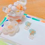 146ヒトデのゆらゆらサンゴピアス