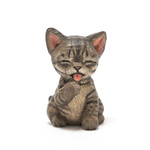 コルクの毛づくろい子猫・キジトラ