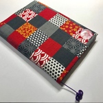 [受注作品] 和布のノートカバー(格子4号)