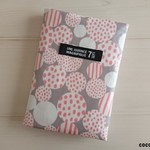 母子手帳ケース • お薬手帳ケース • 通帳 ケース　　　 * candy dot　　　　　　col. グレー × ピンク